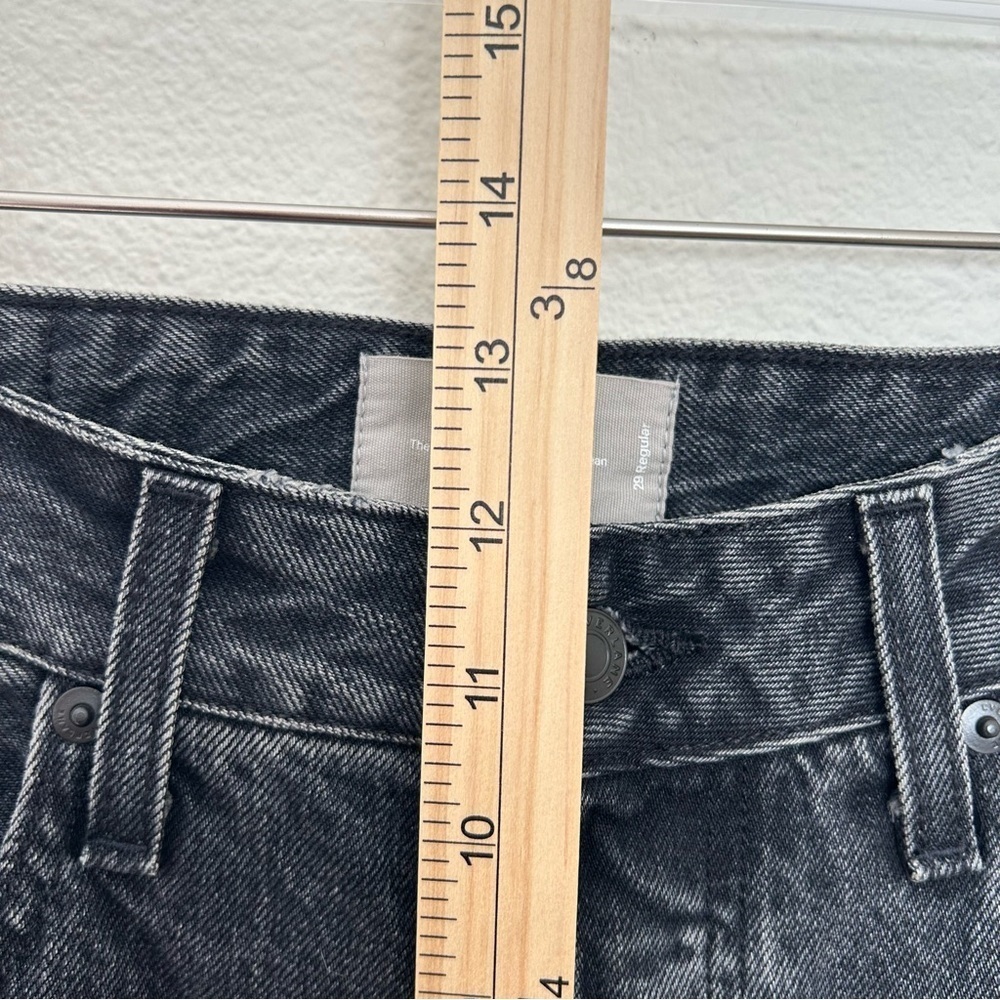Everlane 90s Curvy Cheeky Black Denim Jean High Rise Straight Button Fly Size 29 - Picture 11 of 15